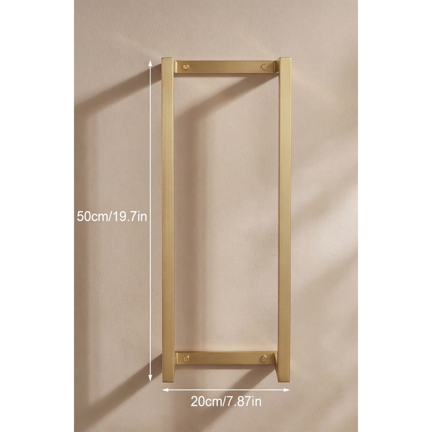 NARON Μεταλλική Πετσετοκρεμάστρα τοίχου NR6145 BRUSHED GOLD Σπίτι-Κήπος