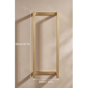 NARON Μεταλλική Πετσετοκρεμάστρα τοίχου NR6145 BRUSHED GOLD Σπίτι-Κήπος