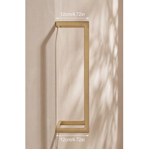 NARON Μεταλλική Πετσετοκρεμάστρα τοίχου NR6145 BRUSHED GOLD Σπίτι-Κήπος