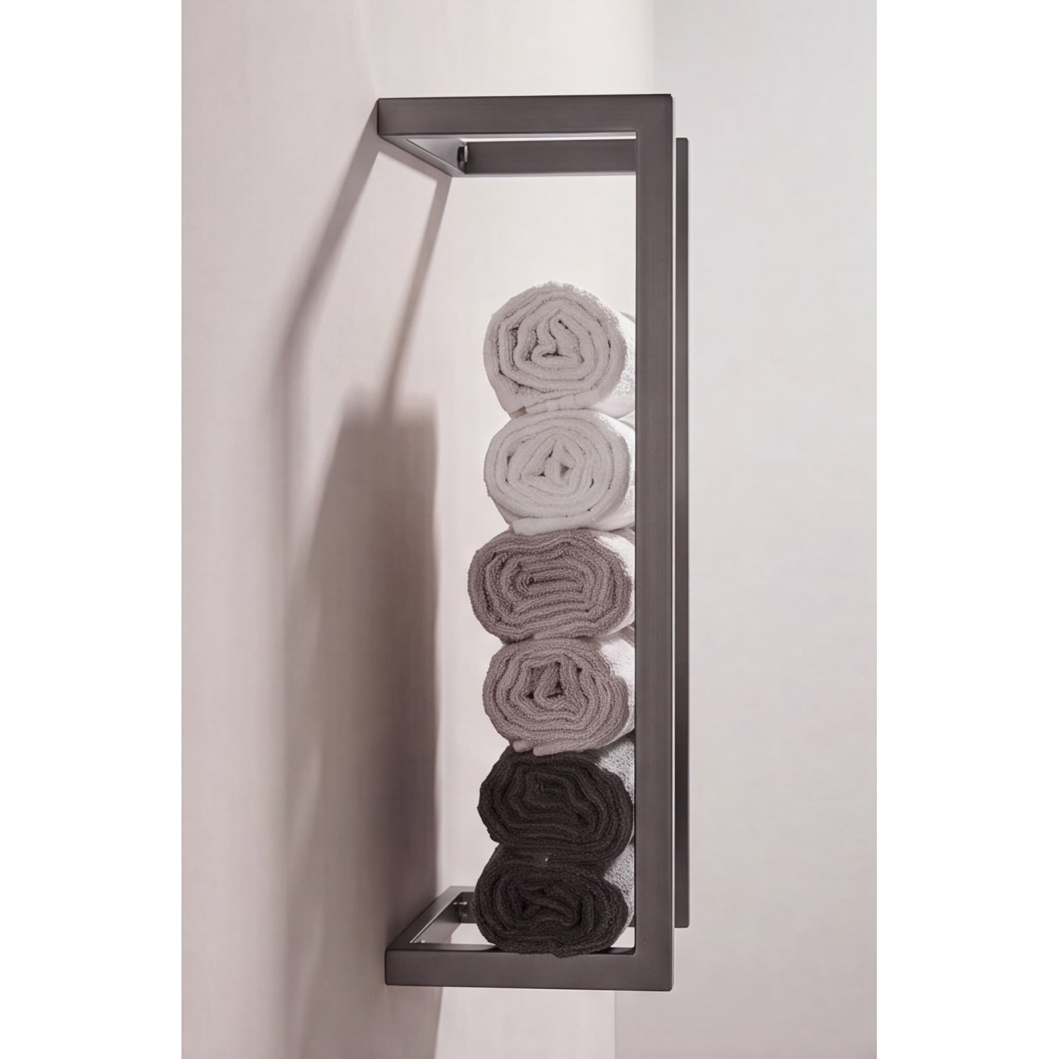 NARON Μεταλλική Πετσετοκρεμάστρα τοίχου NR6145 GUN GREY Σπίτι-Κήπος
