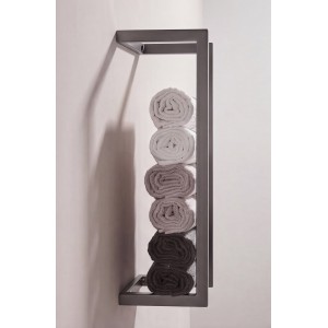 NARON Μεταλλική Πετσετοκρεμάστρα τοίχου NR6145 GUN GREY Σπίτι-Κήπος