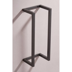 NARON Μεταλλική Πετσετοκρεμάστρα τοίχου NR6145 GUN GREY Σπίτι-Κήπος