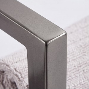 NARON Μεταλλική Πετσετοκρεμάστρα τοίχου NR6145 GUN GREY Σπίτι-Κήπος