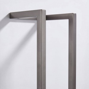 NARON Μεταλλική Πετσετοκρεμάστρα τοίχου NR6145 GUN GREY Σπίτι-Κήπος