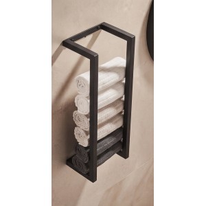 NARON Μεταλλική Πετσετοκρεμάστρα τοίχου NR6145 BLACK MAT Σπίτι-Κήπος