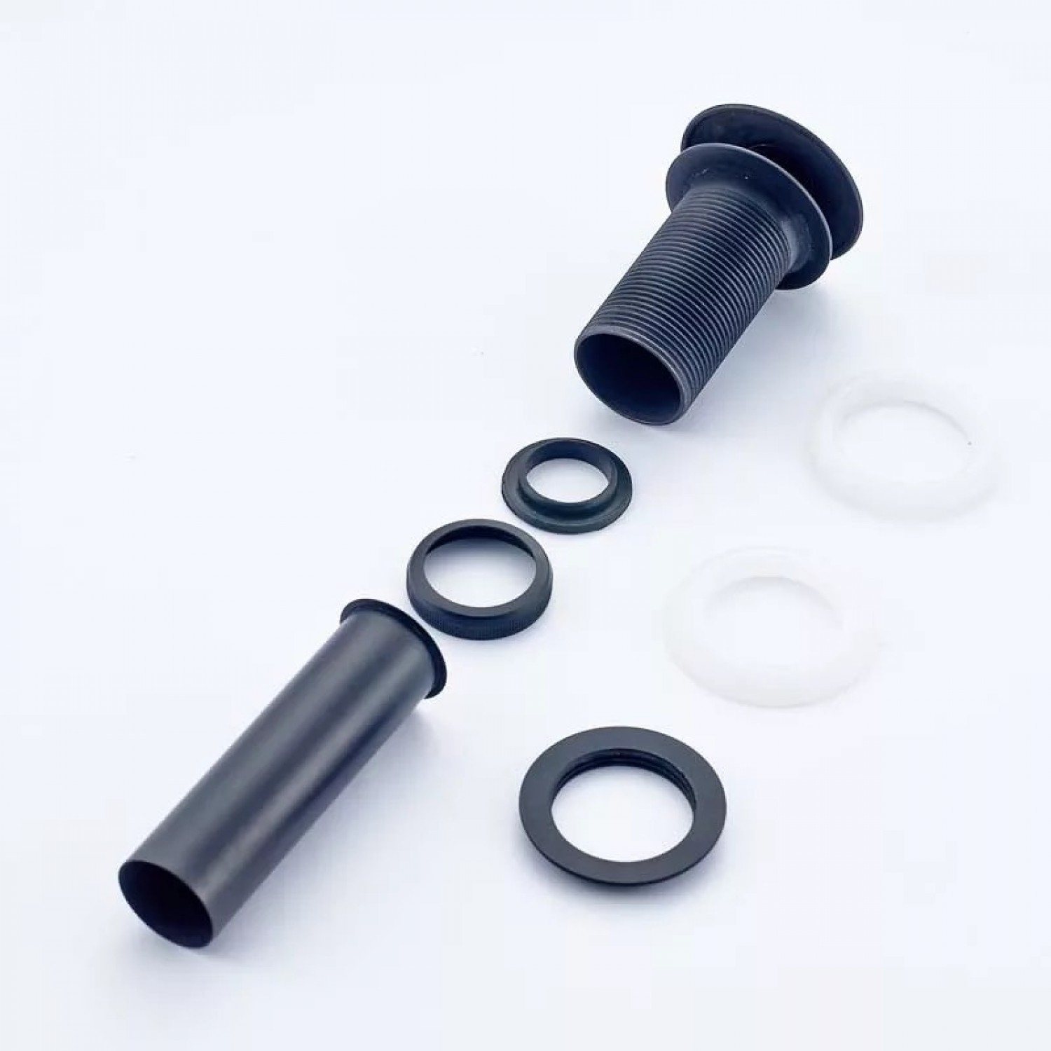 Αυτόματη βαλβίδα νιπτήρα κλικ κλακ ορειχάλκινη με υπερχείλιση BR714 Μαύρο