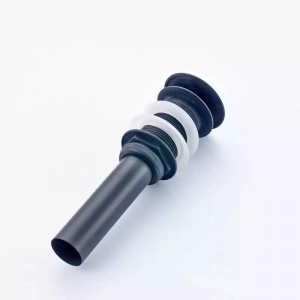 Αυτόματη βαλβίδα νιπτήρα κλικ κλακ ορειχάλκινη με υπερχείλιση BR714 Μαύρο