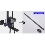 90cm Προέκταση στήλης ντουζ BR998 BLACK MAT 2