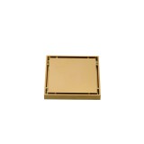 NARON Τετράγωνο σιφόνι μπάνιου 15εκ X 15εκ NR2010 POLISHED GOLD 4