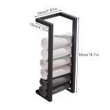 NARON Μεταλλική Πετσετοκρεμάστρα τοίχου NR6145 BLACK MAT 7