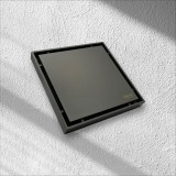 NARON Τετράγωνο σιφόνι μπάνιου 15εκ X 15εκ NR2010 Gun Grey 2
