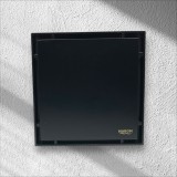 NARON Τετράγωνο σιφόνι μπάνιου 15εκ X 15εκ NR2010 BLACK MAT 7