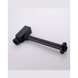 Naron Μεταλλικό Σιφώνι  Νιπτήρα Τετράγωνο NR809011 BLACK MAT 2