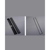 Naron FloorDrain stainless steel 60cm NR3002 Black Mat 3
