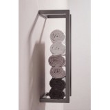 NARON Μεταλλική Πετσετοκρεμάστρα τοίχου NR6145 GUN GREY 3