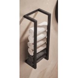 NARON Μεταλλική Πετσετοκρεμάστρα τοίχου NR6145 BLACK MAT 4