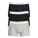 TOMMY HILFIGER UM0UM02761_GR0YV Black/Grey/Navy Ανδρικό Boxer 3 Pack 1