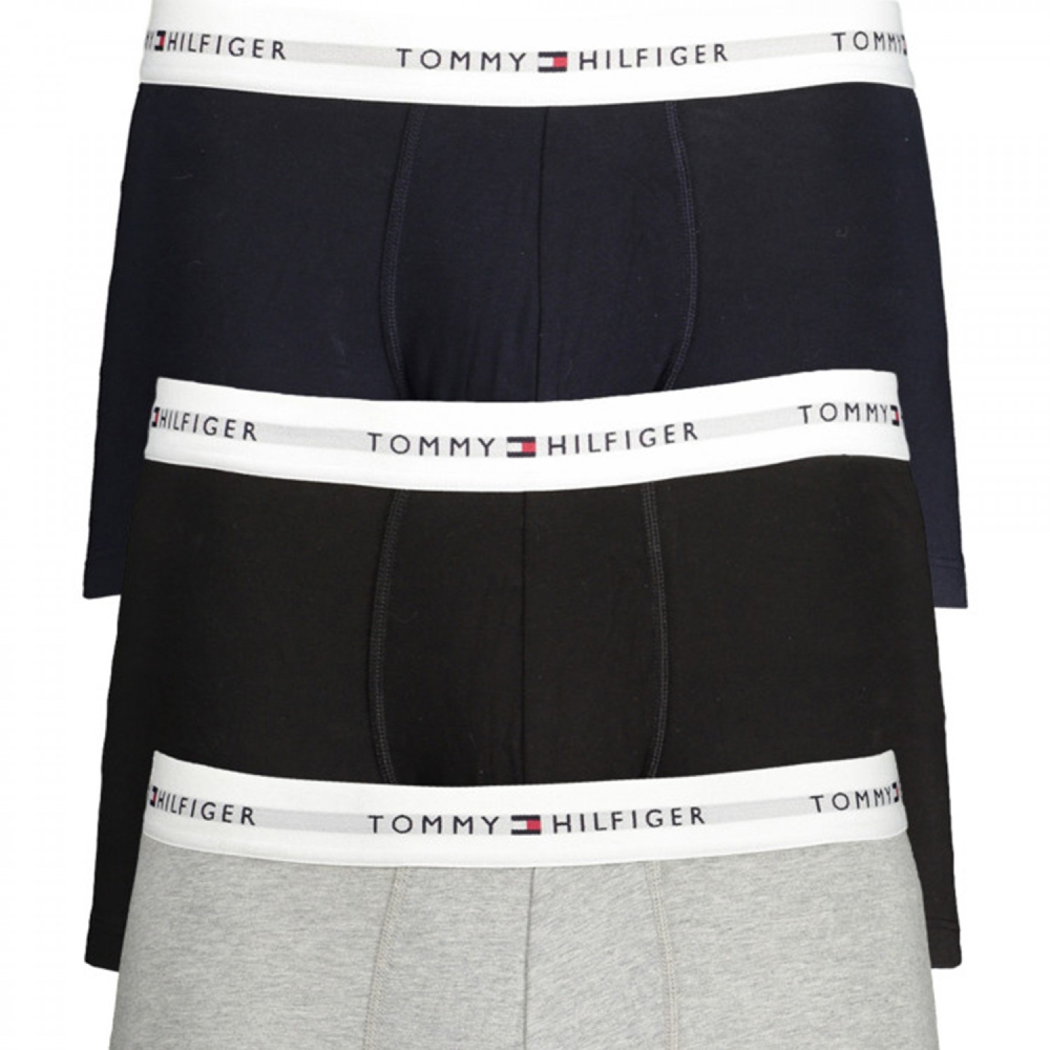 TOMMY HILFIGER UM0UM02761_GR0YV Black/Grey/Navy Ανδρικό Boxer 3 Pack