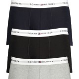 TOMMY HILFIGER UM0UM02761_GR0YV Black/Grey/Navy Ανδρικό Boxer 3 Pack 3