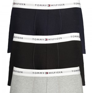 TOMMY HILFIGER UM0UM02761_GR0YV Black/Grey/Navy Ανδρικό Boxer 3 Pack