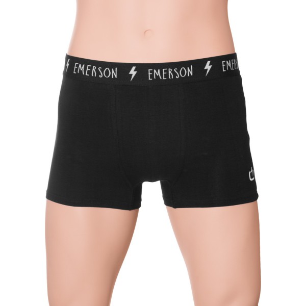 Emerson 999.EM06.06 Ανδρικό Boxer Μαύρο Μονόχρωμο