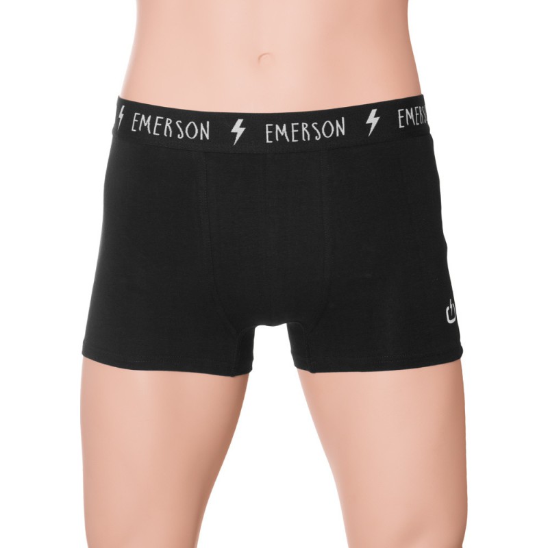 Emerson 999.EM06.06 Ανδρικό Boxer Μαύρο Μονόχρωμο Ανδρικά