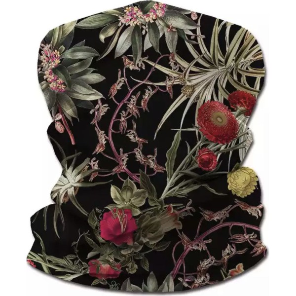 Life Style Butiken Balaclava unisex Bandana Flower Print Neck Gaiter headband Full Face Motorcycle Windproof Ski Outdoor Winter Sport Headband tube scarf
