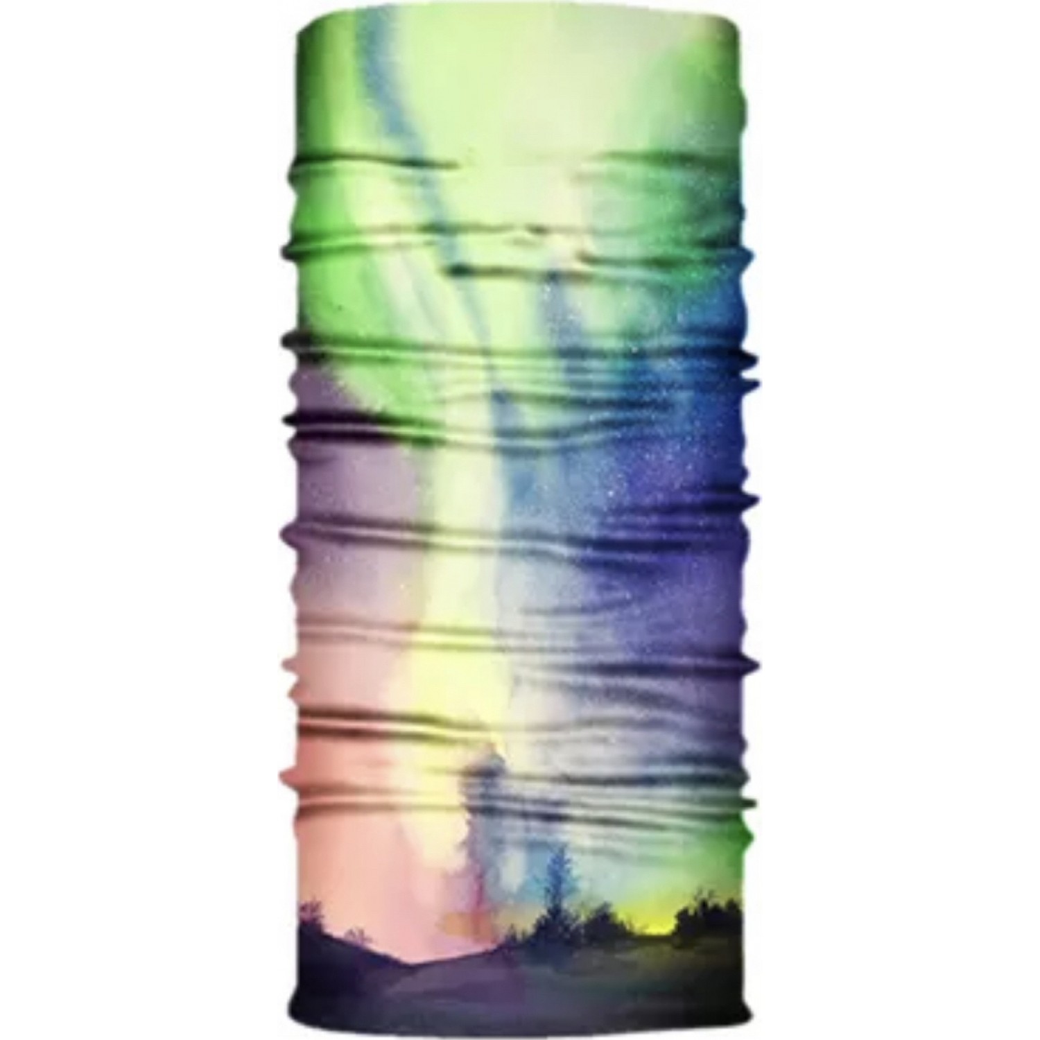 Sun Geometry 3D Seamless Universe Galaxy Balaclava Magic Face Cover Warmer Ski Neck Scarf Shield Anti-UV Men Tube Headhand 1318 green