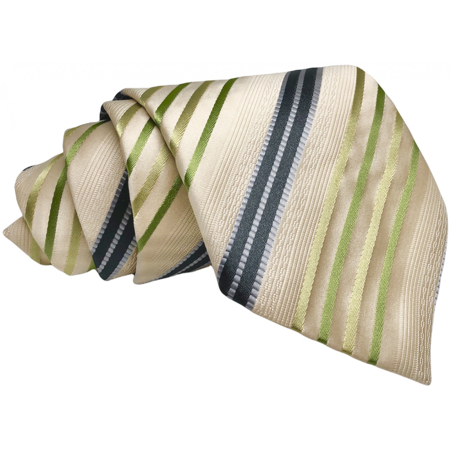 Γραβάτα φαρδιά ριγέ CND 048 Μπεζ