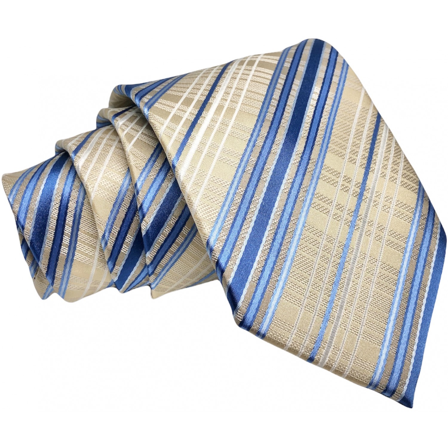 Γραβάτα φαρδιά ριγέ CND 053 Μπεζ