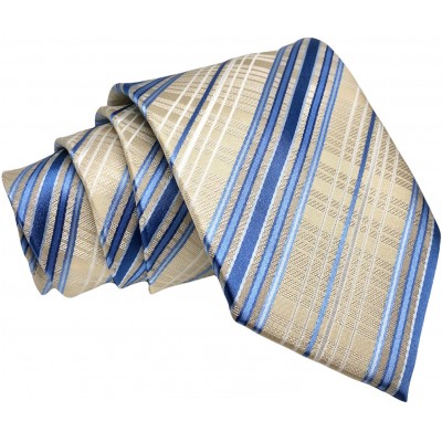 Γραβάτα φαρδιά ριγέ CND 053 Μπεζ