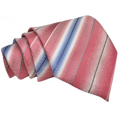 Γραβάτα φαρδιά ριγέ CND 050 Ροζ