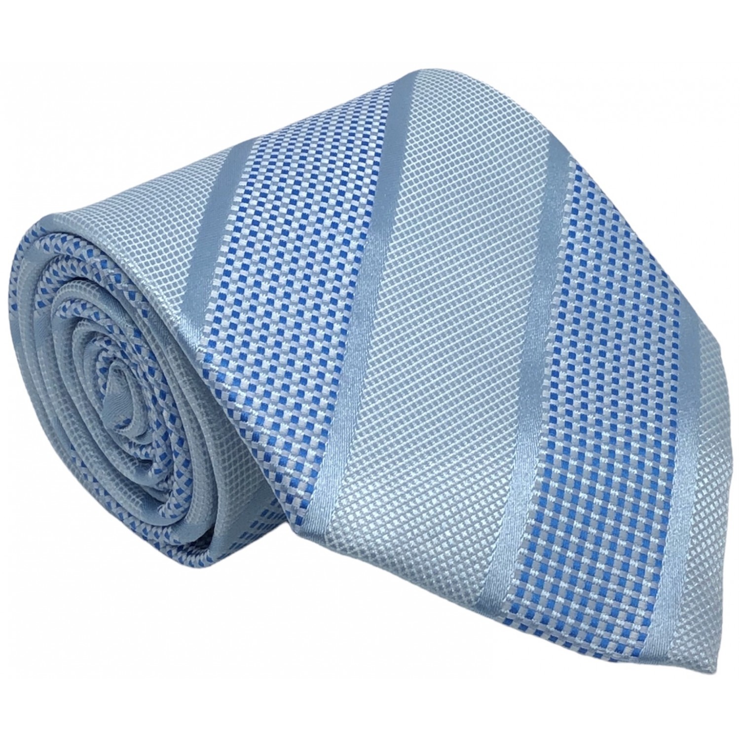 Γραβάτα φαρδιά ριγέ CND 080 ΣΙΕΛ