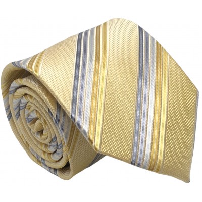 Γραβάτα φαρδιά ριγέ CND 077 ΚΙΤΡΙΝΟ