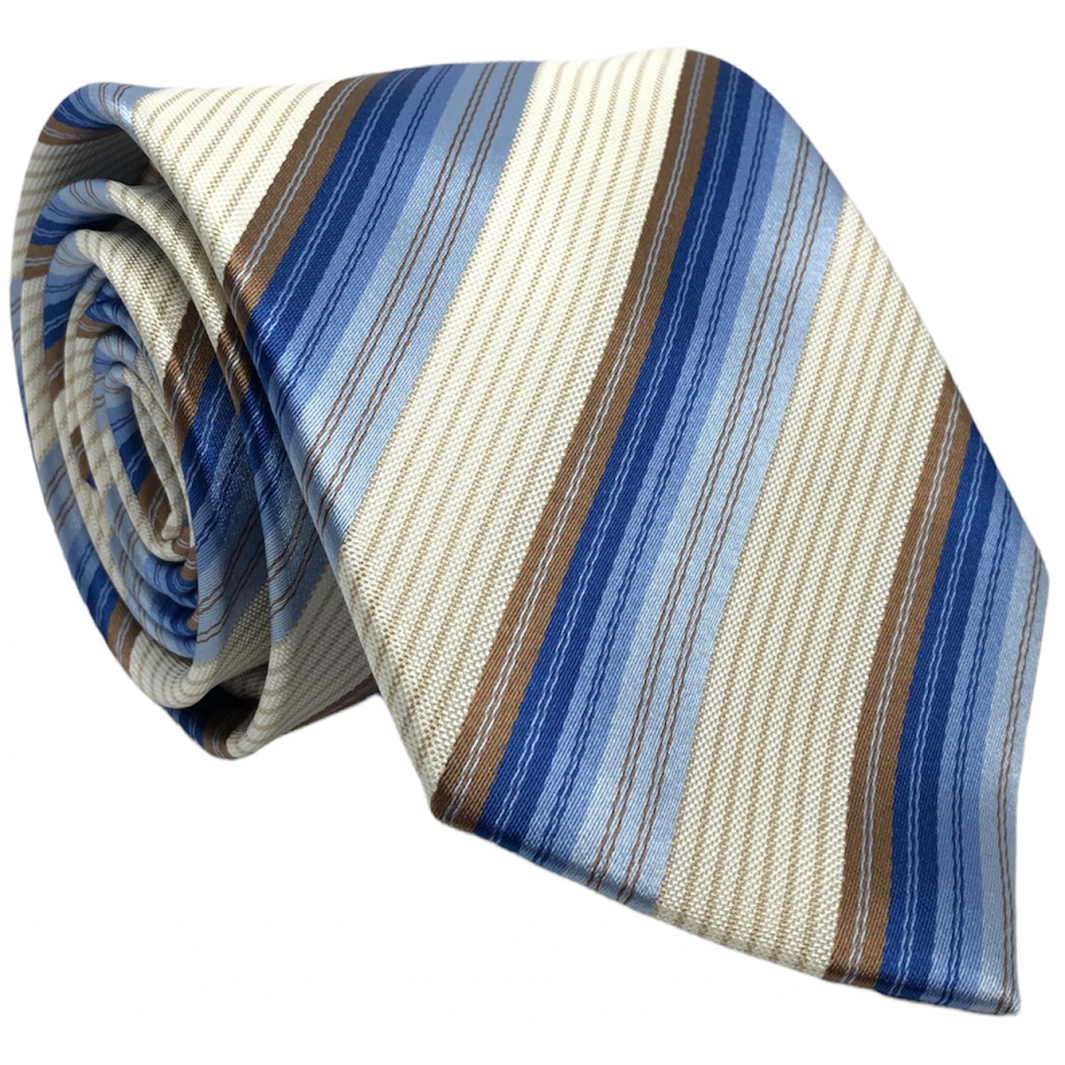 Γραβάτα φαρδιά ριγέ CND 067 ΜΠΛΕ/ΜΠΕΖ