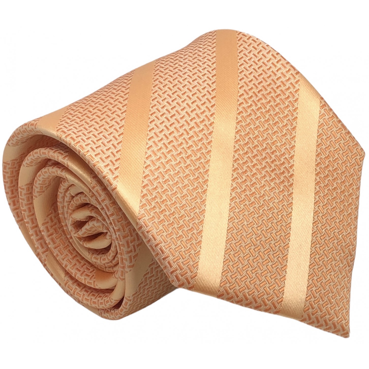 Γραβάτα φαρδιά ριγέ CND 082 ΠΟΡΤΟΚΑΛΙ