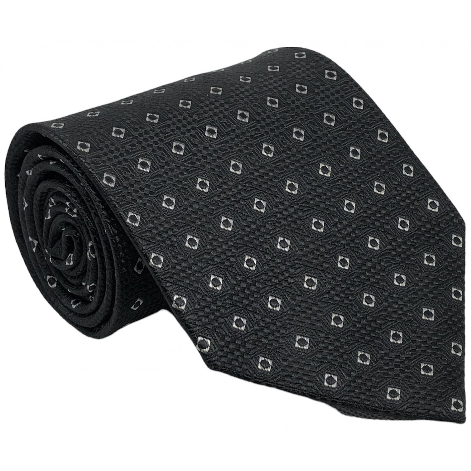 Γραβάτα φαρδιά πουά CND 071 ΜΑΥΡΟ