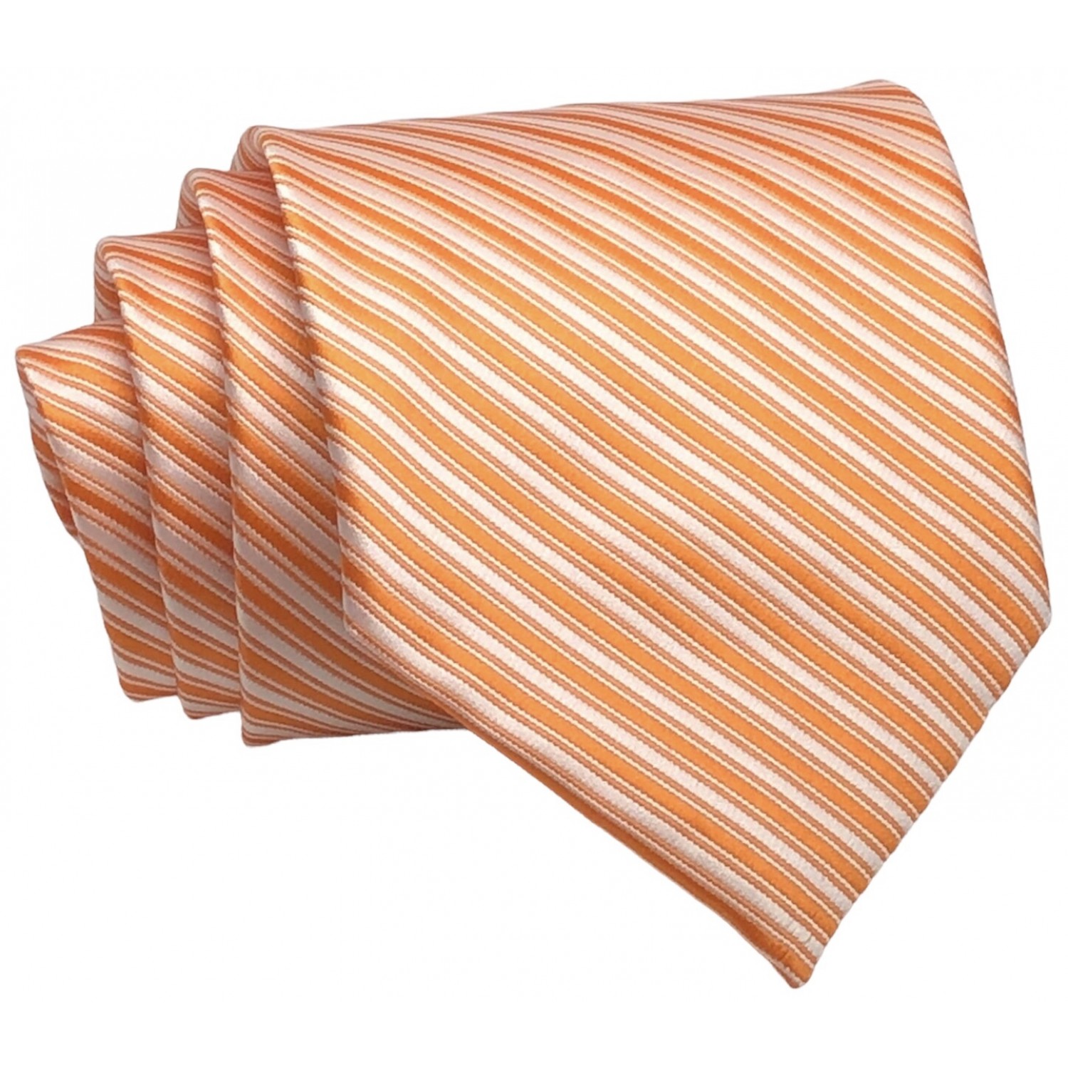 Γραβάτα φαρδιά ριγέ CND 112 ΠΟΡΤΟΚΑΛΙ