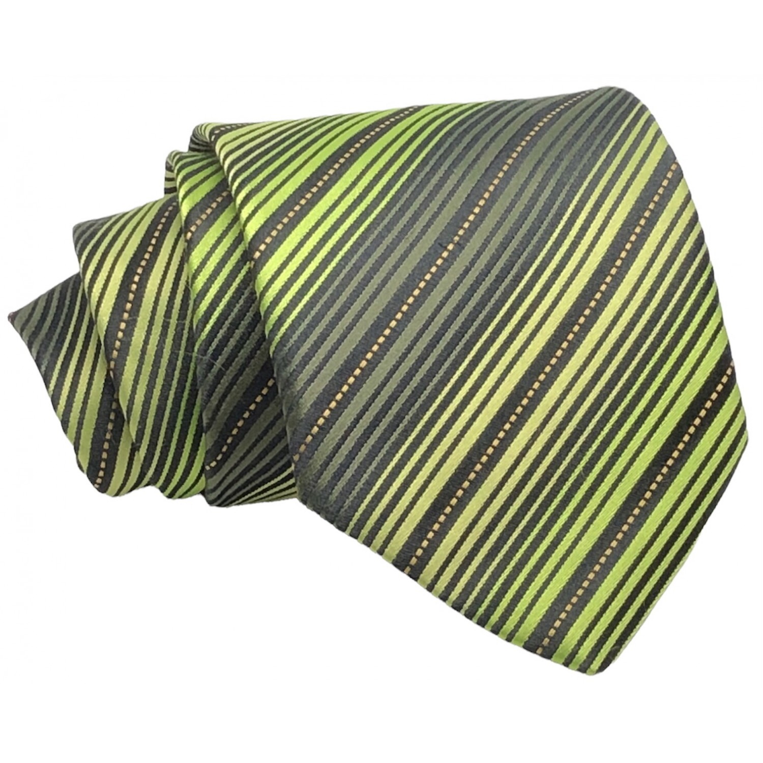 Γραβάτα φαρδιά ριγέ CND 110 ΠΡΑΣΙΝΟ