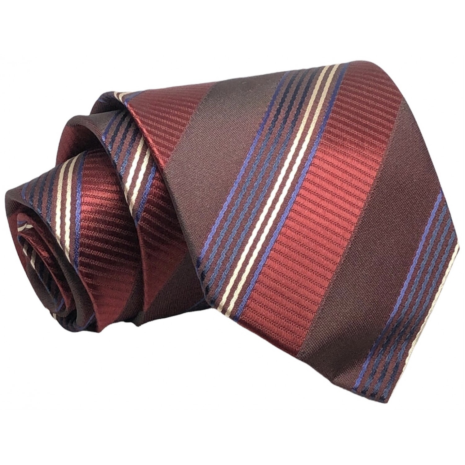 Γραβάτα φαρδιά ριγέ CND 098 ΚΑΦΕ