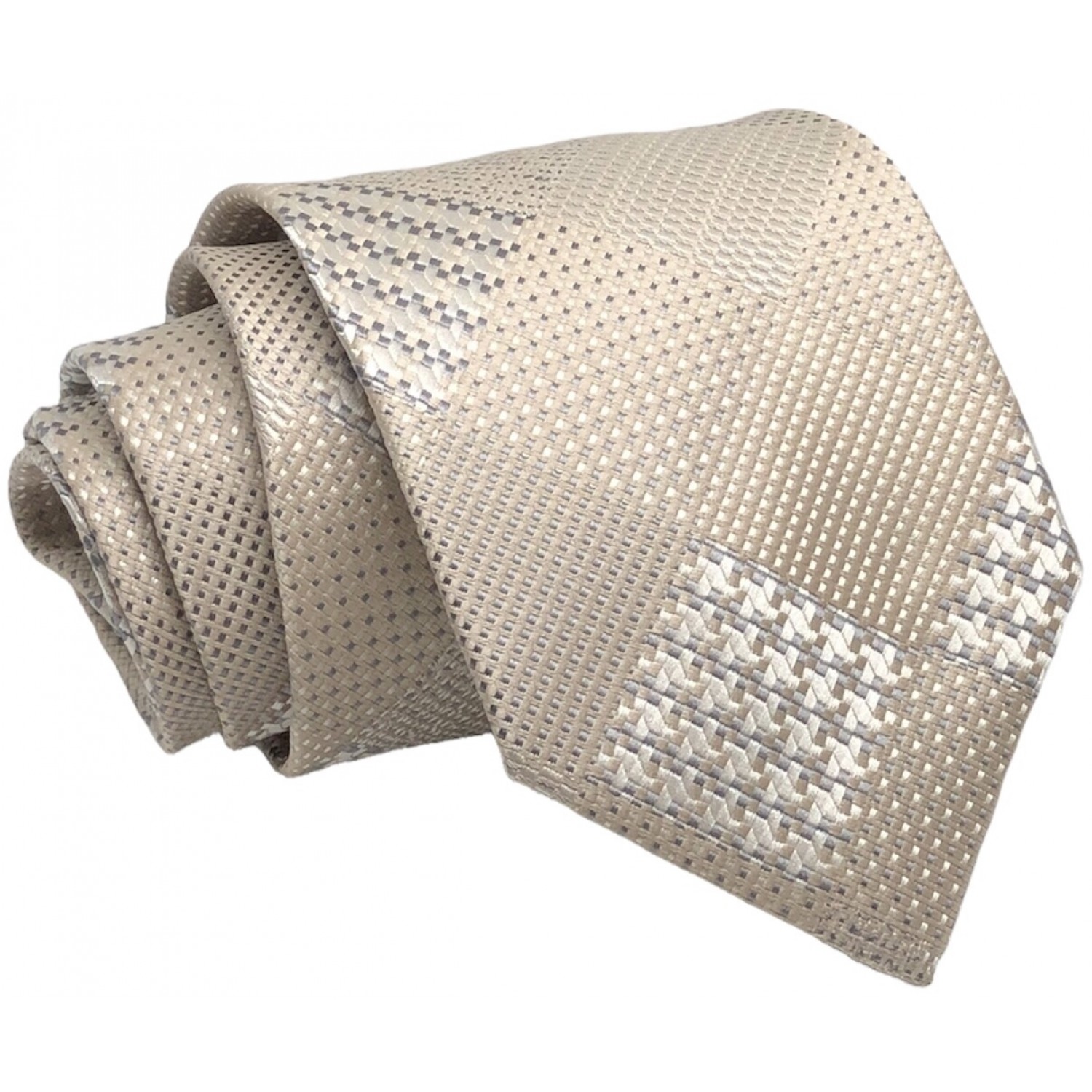 Γραβάτα φαρδιά τύπου oxford CND 134 Μπεζ