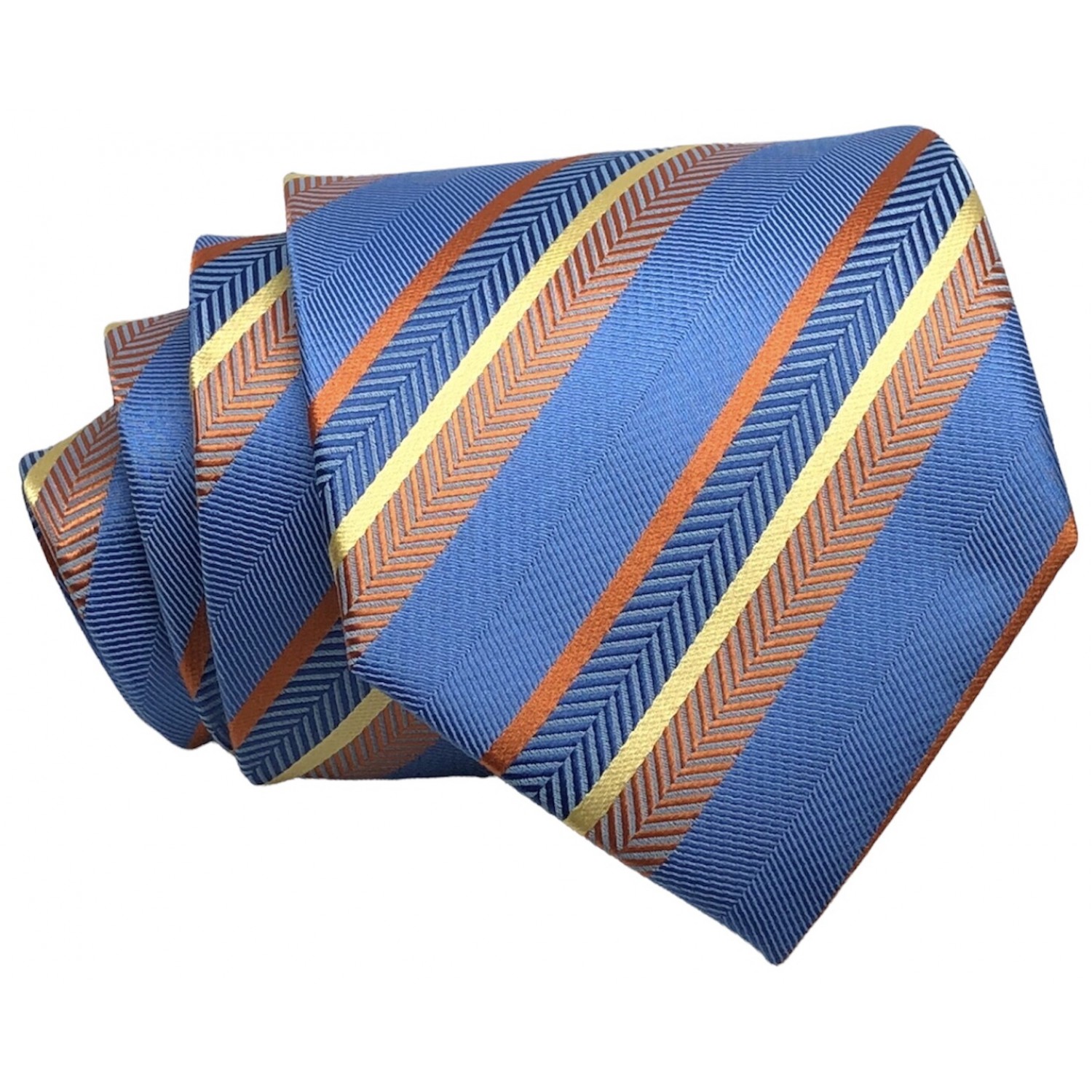 Γραβάτα φαρδιά ριγέ CND 116 ΜΠΛΕ