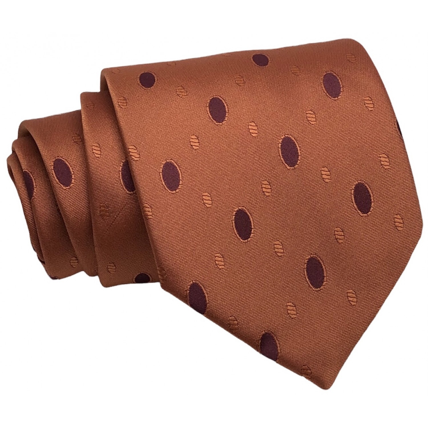 Γραβάτα φαρδιά Μεταξωτή CND 127 Κεραμιδί