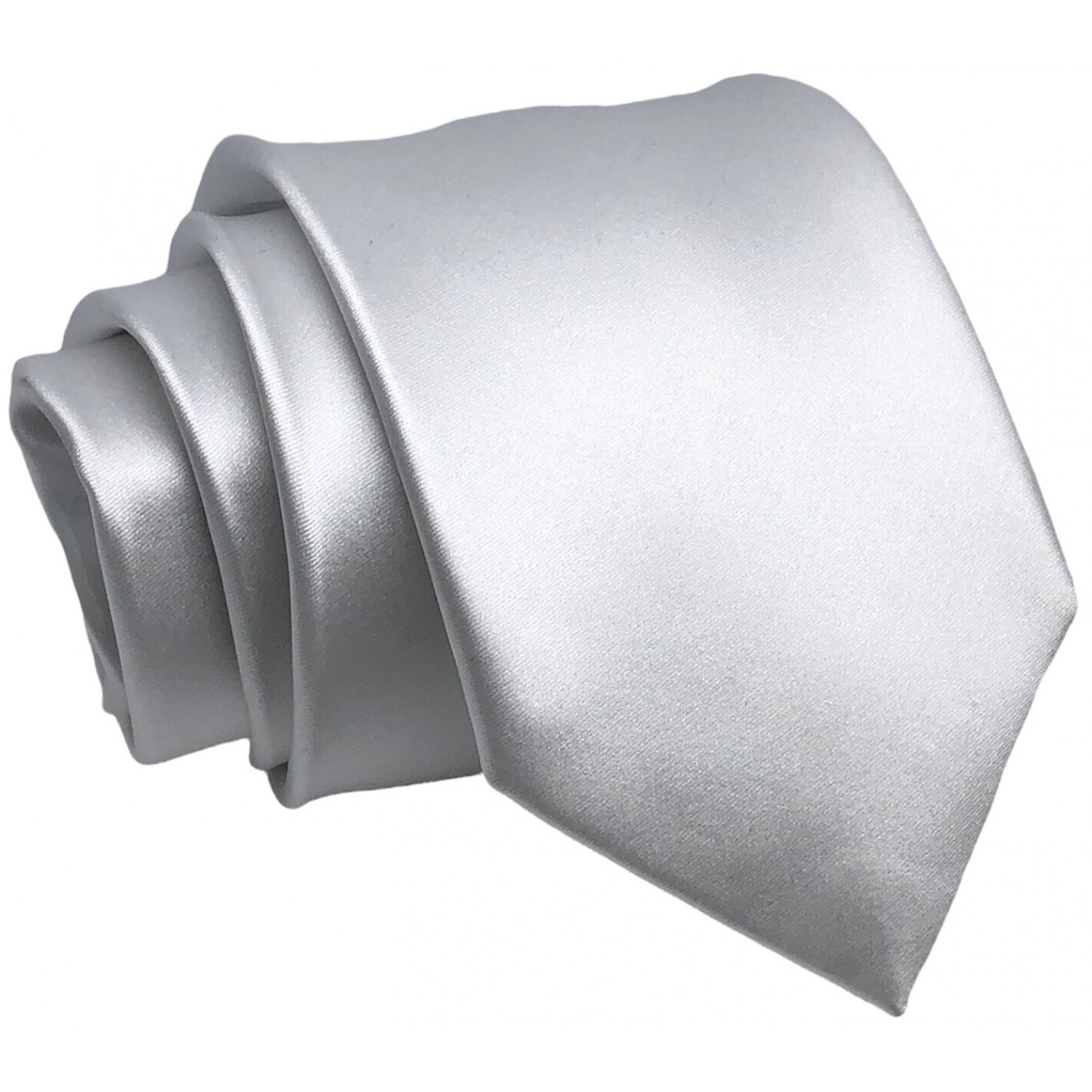Γραβάτα φαρδιά σατέν CND 135 Ασημί