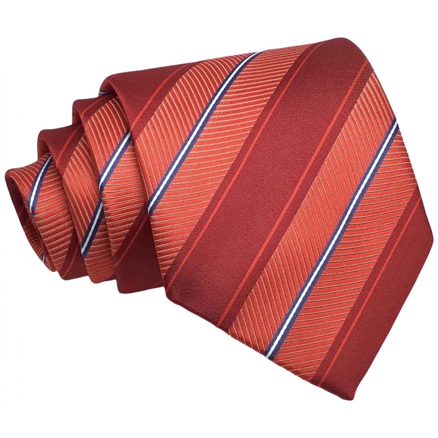 Γραβάτα φαρδιά ριγέ CND 139 Κόκκινο