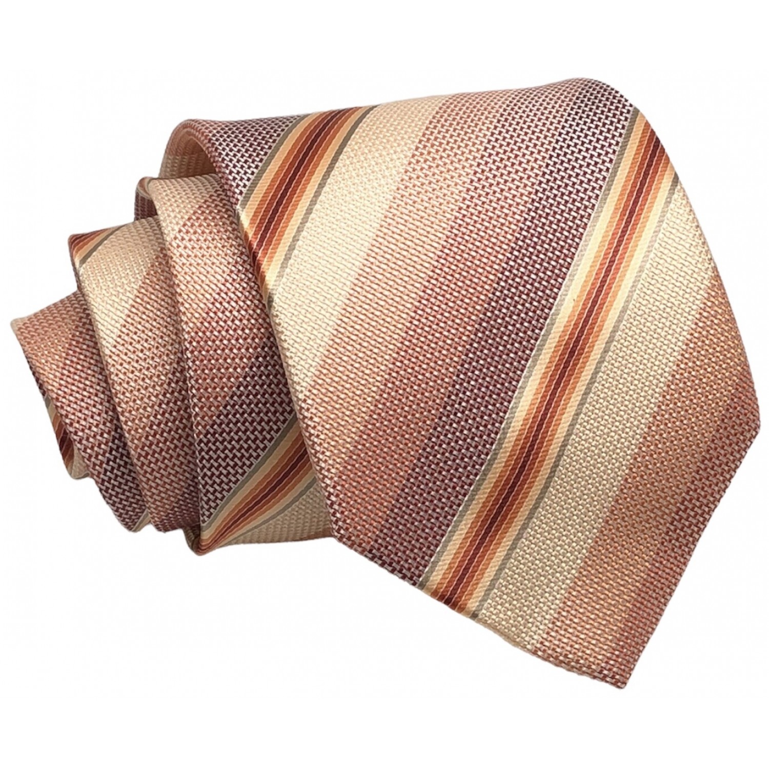 Γραβάτα φαρδιά ριγέ CND 123 Σομόν