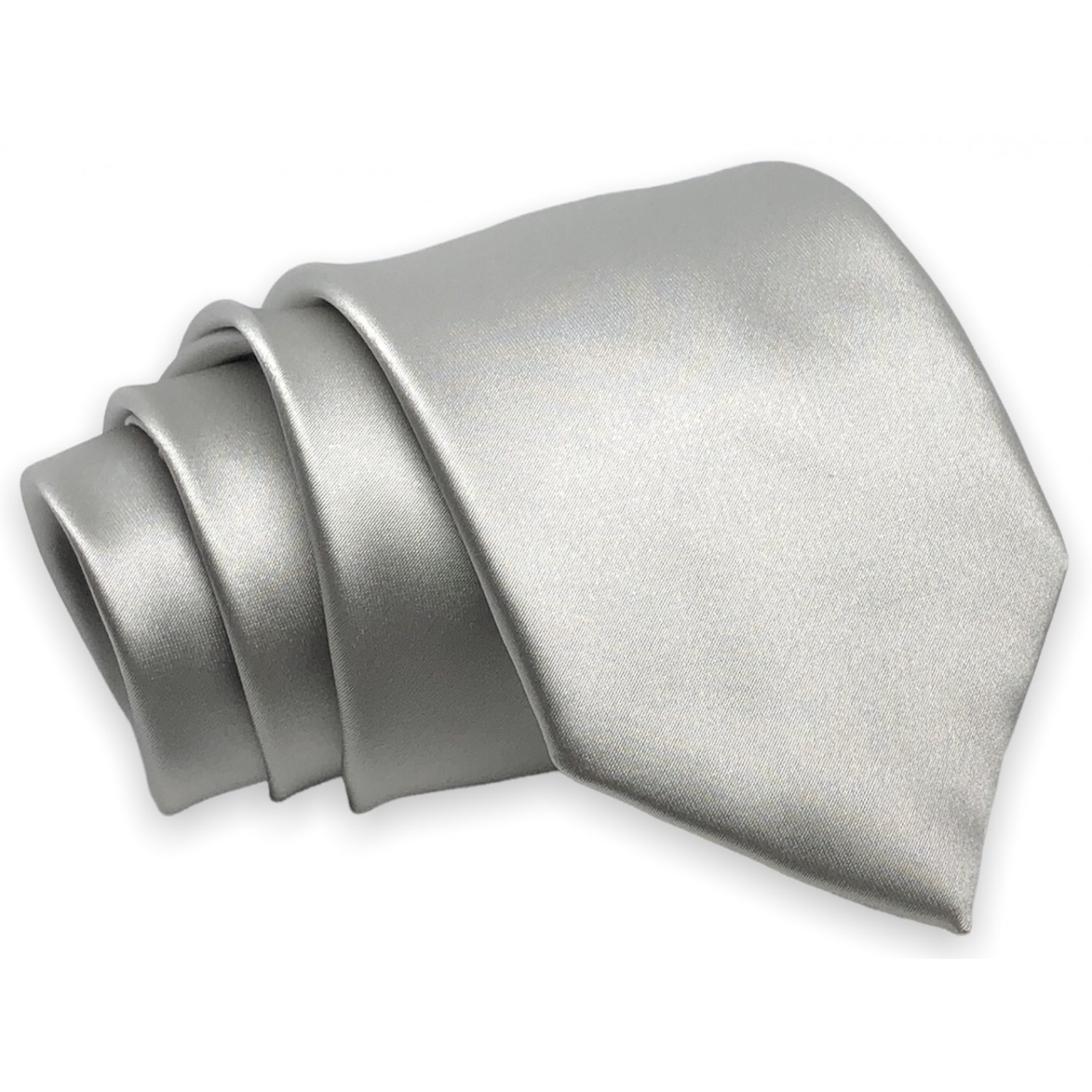 Γραβάτα φαρδιά σατέν CND 144 Ασημί