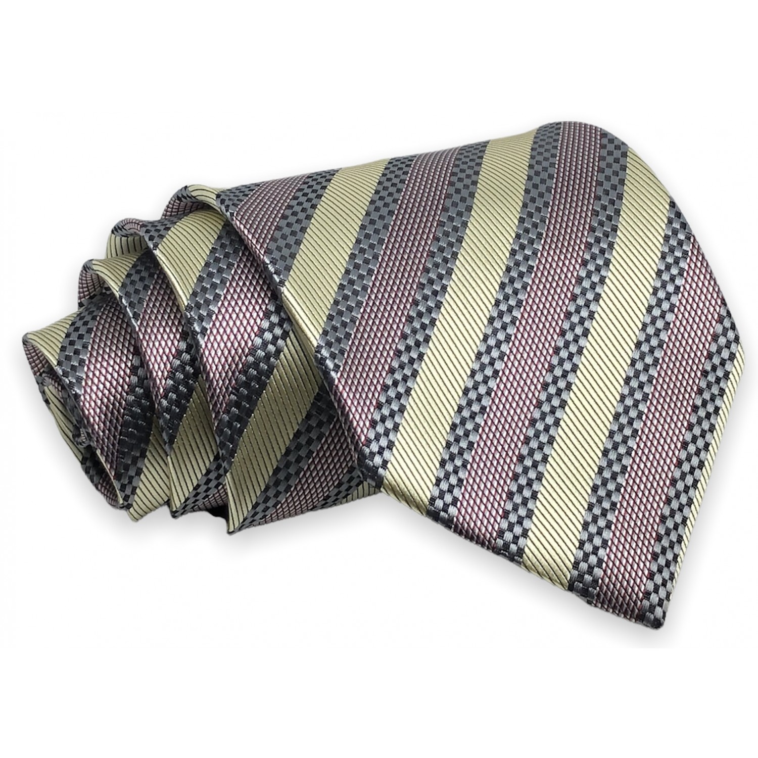 Γραβάτα φαρδιά ριγέ CND 145 ΜΠΕΖ