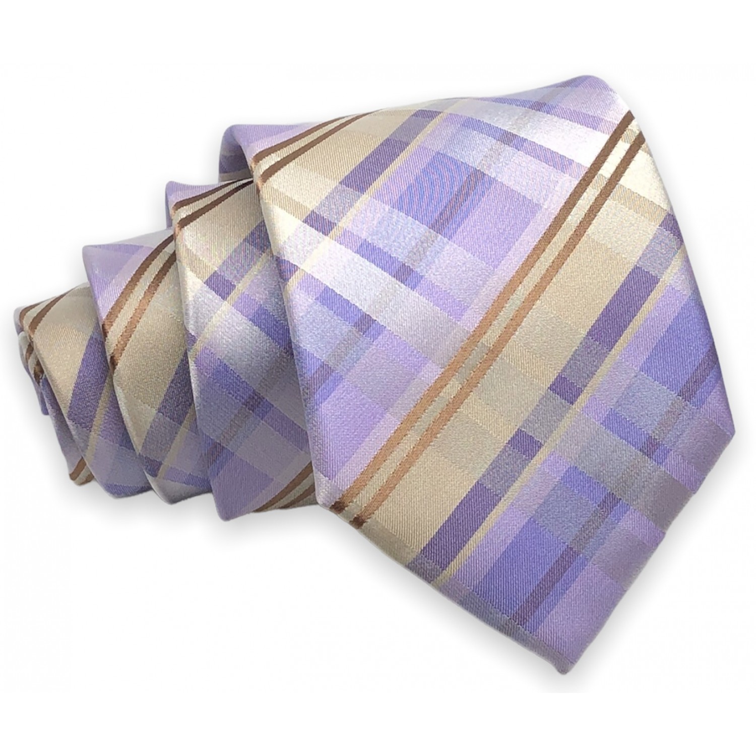 Γραβάτα φαρδιά καρό CND 168 ΛΙΛΑ