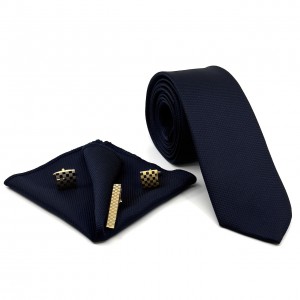 Life Style Butiken ΓΡΑΒAΤΑ ΜΙΚΡΟΣΧΕΔΙΟ ΣΕ ΥΦΑΣΜΑ ΤΥΠΟΥ OXFORD ΠΛΑΤΟΣ 6,5 CM ΣΕΤ ΜΕ ΜΑΝΤΗΛΑΚΙ LS104742 NAVY